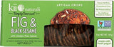 Kii Naturals Fig & Black Sesame Artisan Crisps 5 oz each (3 Items Per Order)