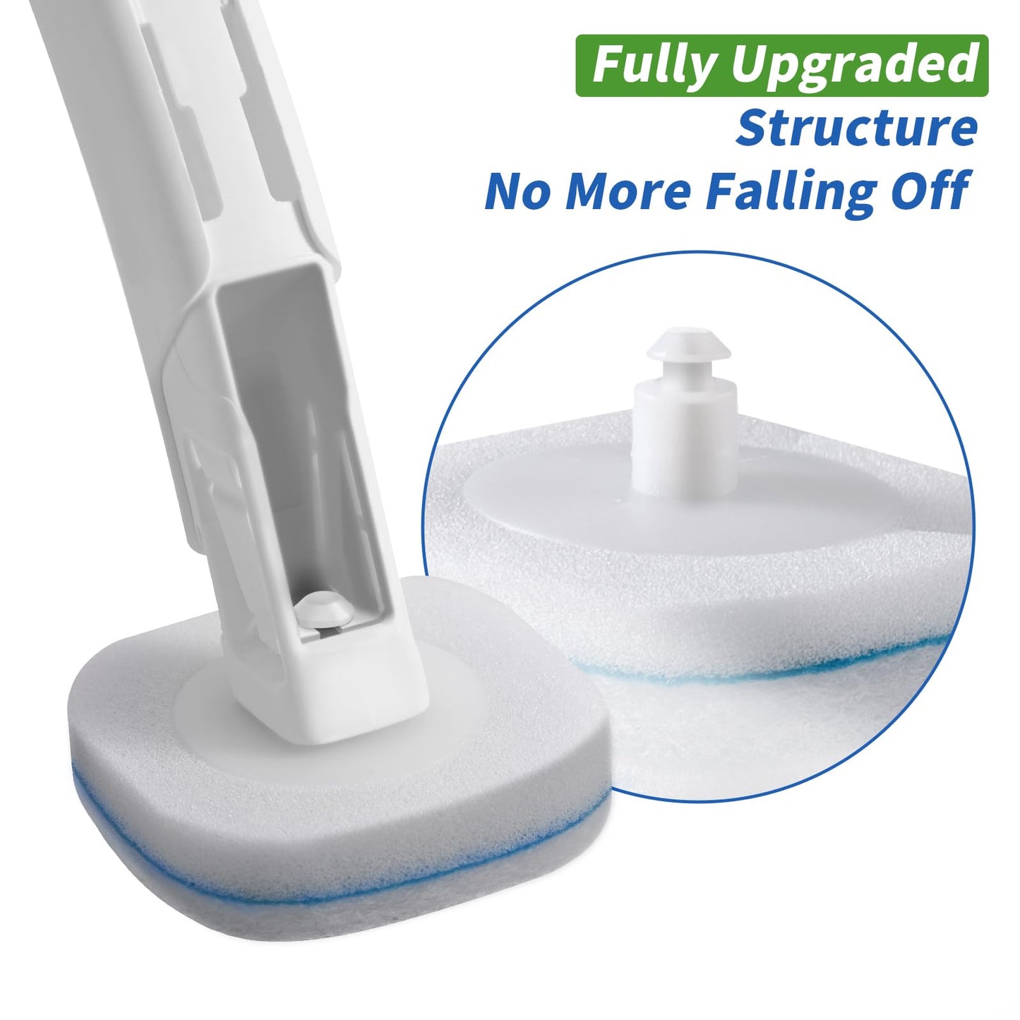 oshang Disposable Toilet Brush - Toilet Bowl Cleaner, Toilet Cleaning Supplies, Toilet Brush with Holder, 14 Refills for Deep Cleaning and Hygienic