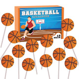 Basketball Candy Lollipops - 18 Count Individually Wrapped Suckers - Great for Basketball Party Favors - Sports Snacks - Basketball Goodie Bags - Team