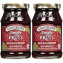 Smucker's Simply Fruit Raspberry Spread, 10 oz, 2 pk