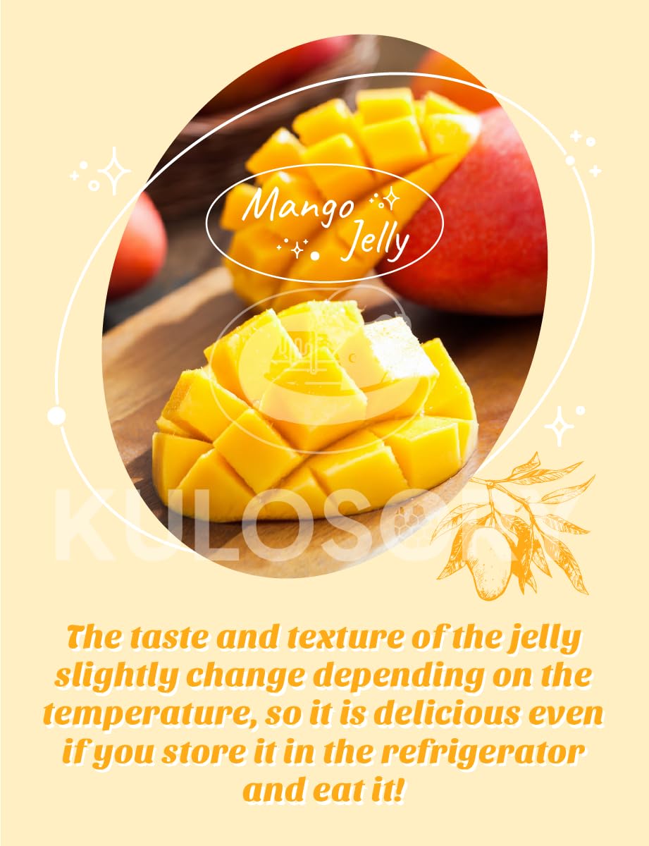 KULOSORY Top Fruit Mango Jelly 320 g/Soft Texture/Rich Mango Flavor
