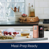 Morton Shaker Set - Himalayan Pink Salt (4 oz) & McCormick Ground Pepper (1.25 oz), 2-Piece Set for Cooking & Finishing