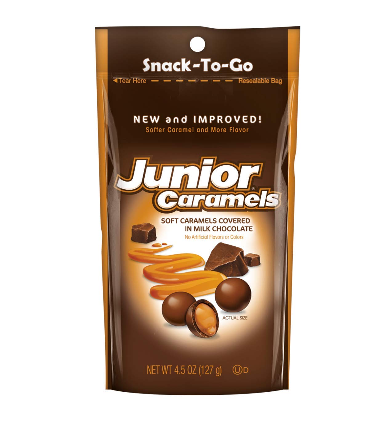 Milk Chocolate Junior Caramels (4.5 oz. Bag) by TootsieRoll