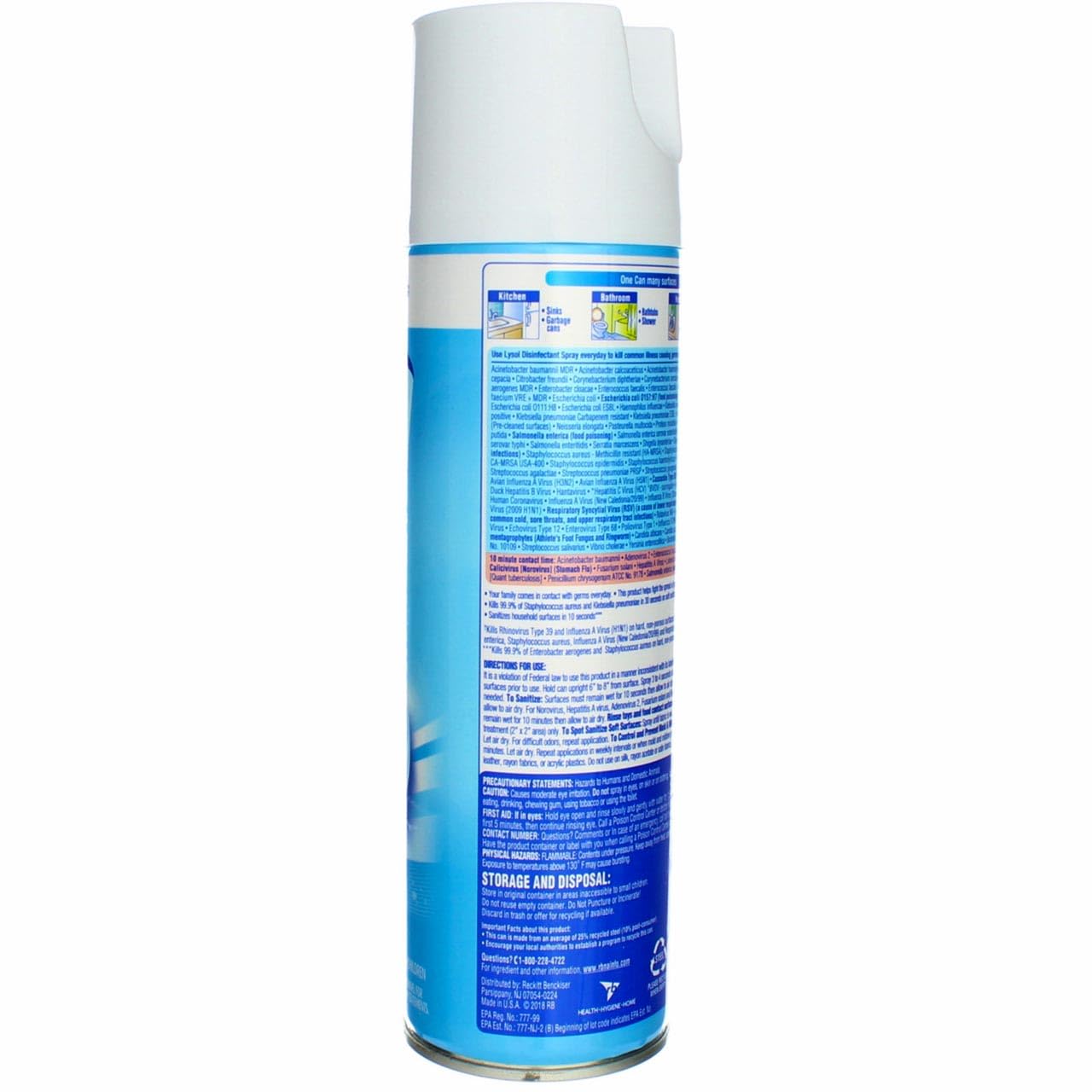Lysol Disinfectant Spray, Crisp Linen, 19 oz(Pack of 7)