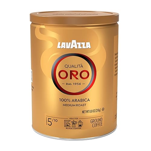 Lavazza Qualità Oro Ground Coffee, Medium Roast, 100% Arabica, 8.8 oz Tin (Pack of 4)