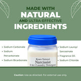 Narcissist 3-in-1 Laundry Detergent, Super Concentrated, All-Natural, Sulfate-Free, 32 oz, Plant-based, Non-Toxic, Sensitive-Skin Approved, Made in