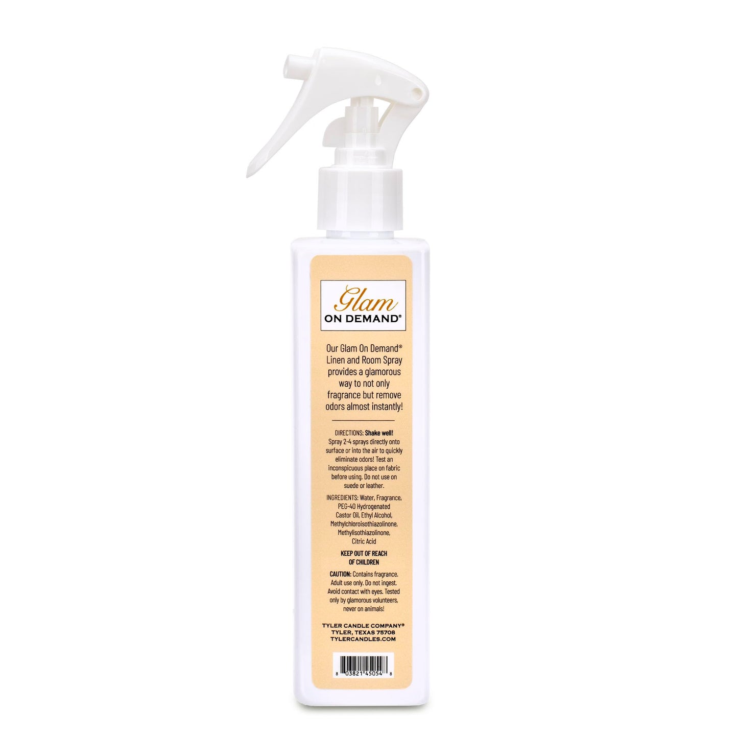 Tyler Candle Company - Spray On Demand - Diva fragrance - 227g / 8oz, Clear