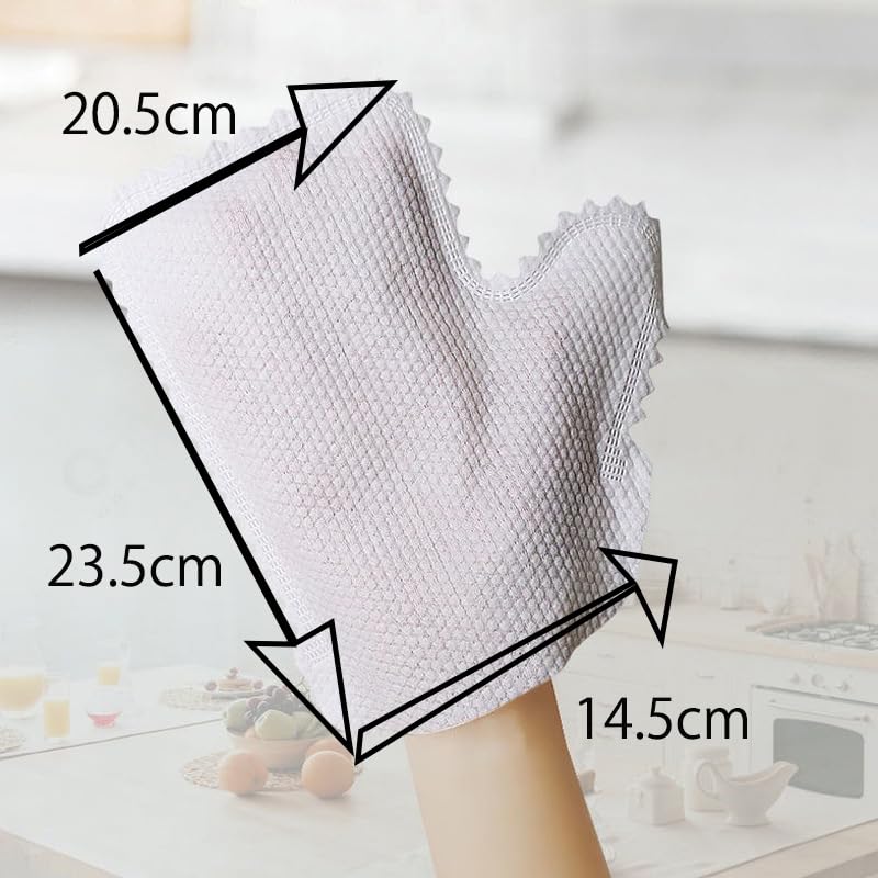 AUNHIRU Dust Rag Mittens Disposable Home Non-woven Dust Removal Gloves 10pcs for House Cleaning Pet Hair Cleaning