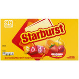 STARBURST Original Full Size Fruit Chews Chewy Candy, Bulk Candy for Birthdays, Road Trips, Pantry, 2.07 oz (36 Single Packs)