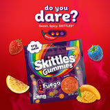 Skittles, Gummies Fuego Sweet and Spicy Gummy Candy, Sharing Size, Resealable, 12 Ounce