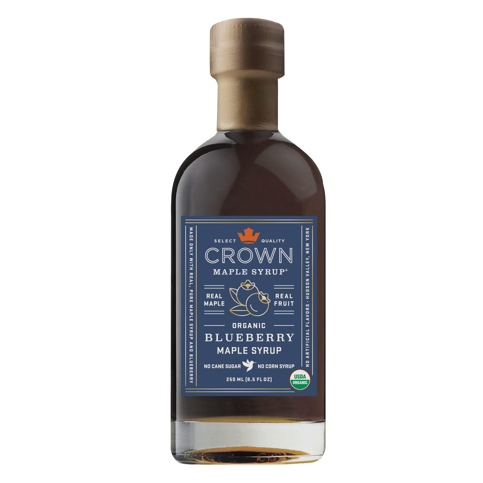 Crown Maple Certified Organic Blueberry Maple Syrup, 8.5 Fl Oz (Pack of 1)