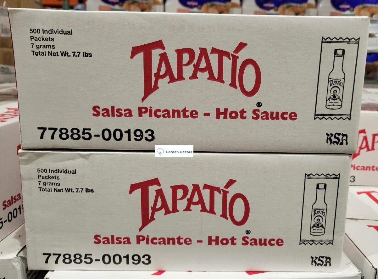 Tapatio Salsa Picante Hot Sauce Packets 7g 500CT 7.7lbs (Two Boxes)