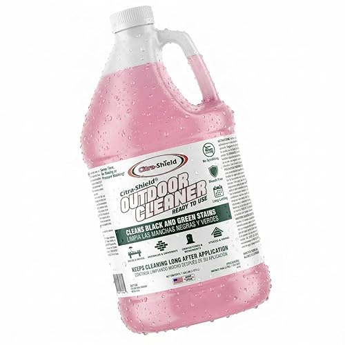 Citra-Shield Outdoor - Concrete, Roof, Walls, Headstone, Deck, and Vinyl Siding Cleaner - RTU Outdoor Cleaner, Pack of 1
