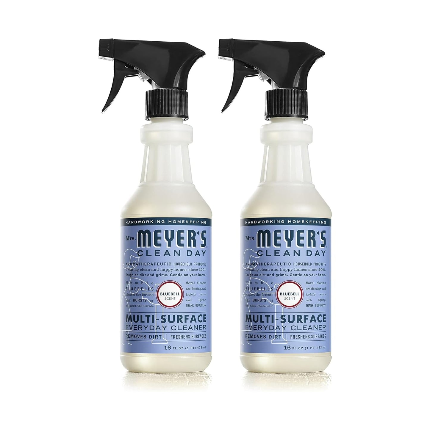 Mrs. Meyer's Clean Day Multi-Surface Everyday Cleaner, Bluebell Scent, 16 ounce bottle (Pack of 2)