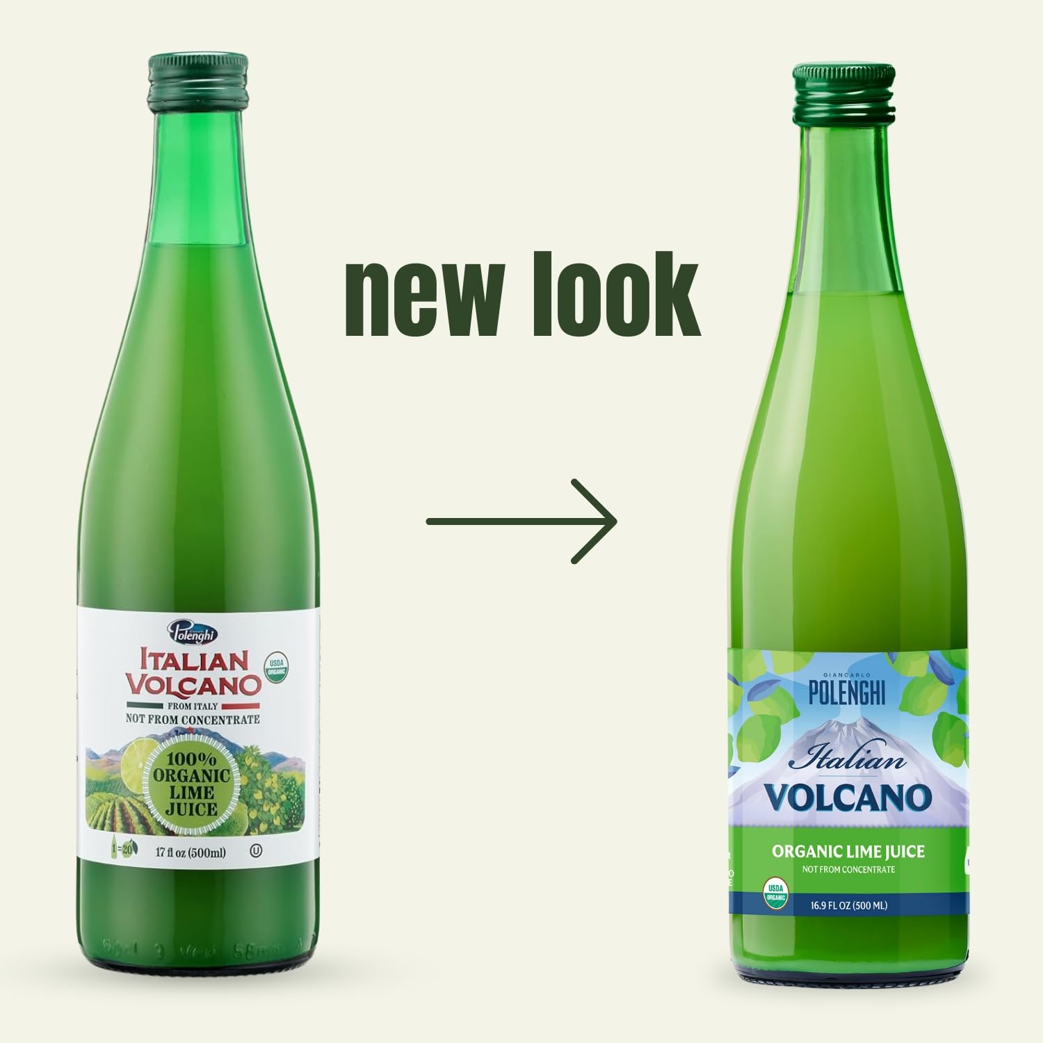 Polenghi Organic Lime Juice, 16.9 FZ