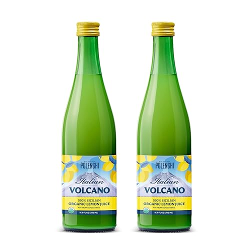 Italian Volcano Lemon Juice 500 ml (16.9 Fl Oz (Pack of 2))