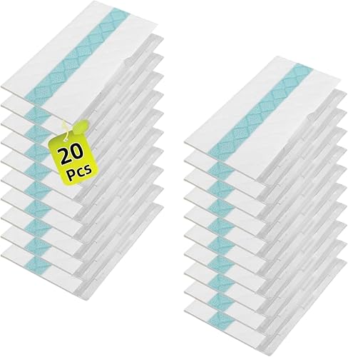 Vulxogo 20 Packs of Mop Replacement Pads,Disposable Hard Floor Vacuum Cleaner Pad Refills Compatible with VACMOP Pro VM252 VM251 VM250 VM200 VC205