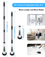 Leebein Electric Spin Scrubber, Cordless Cleaning Brush with 8 Replaceable Brush Heads, Tub and Floor Tile 360 Power Scrubber Dual Speed