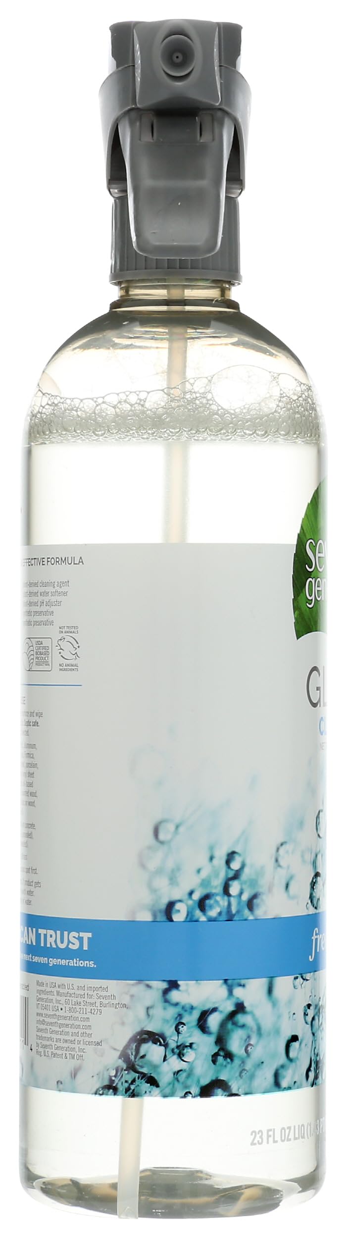 Seventh Generation Glass Cleaner, Free & Clear, 23 fl oz