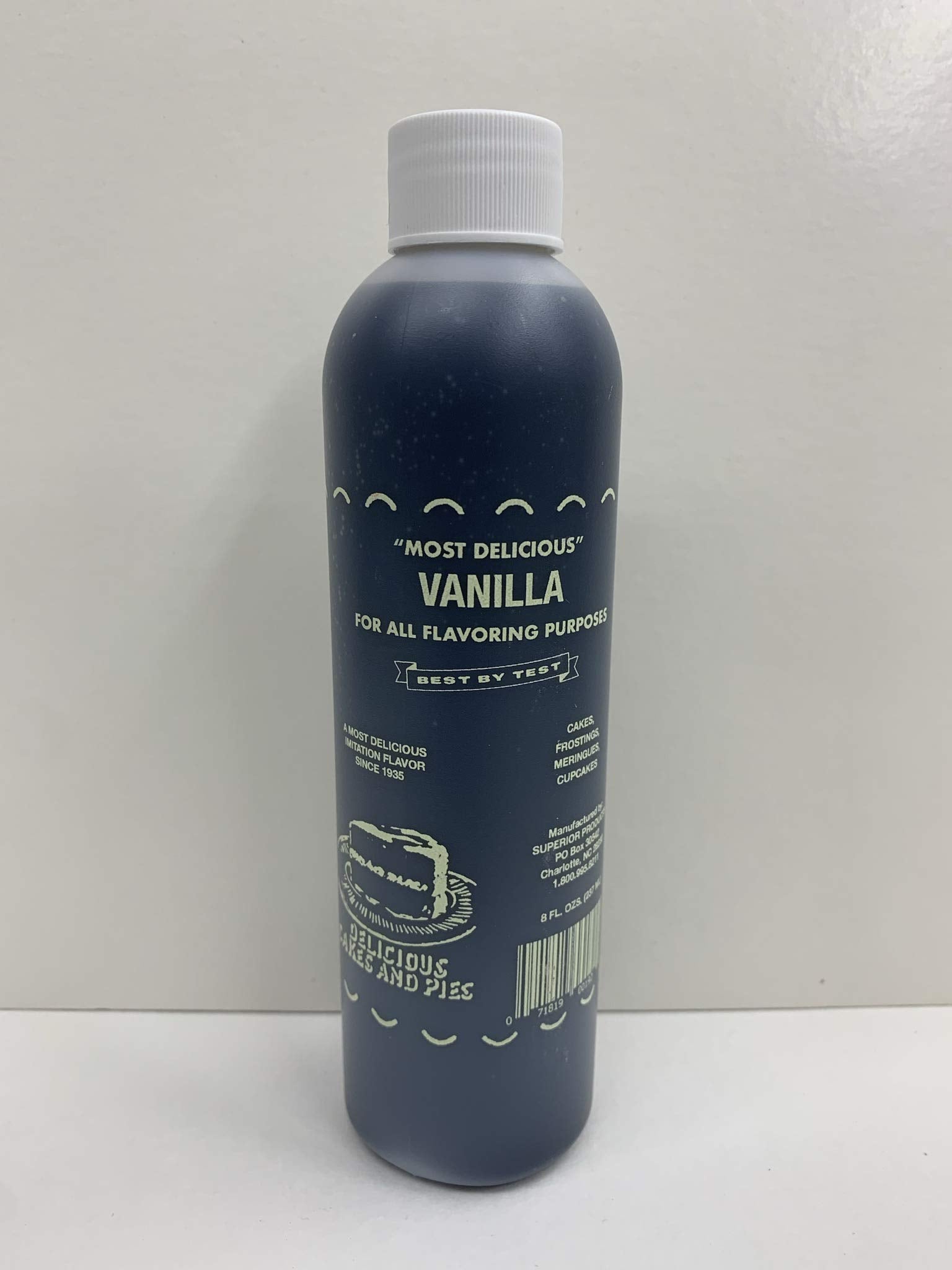 Superior Flavors VANILLA | Cooking and Baking Flavoring | Delicious Substitute for Vanilla Extract | Water Based, and Alcohol Free | 8oz Bottle…