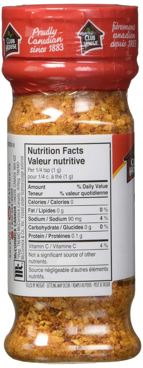Club House, Herbs & Spices, Blends, Roasted Garlic & Peppers, 144g/5oz