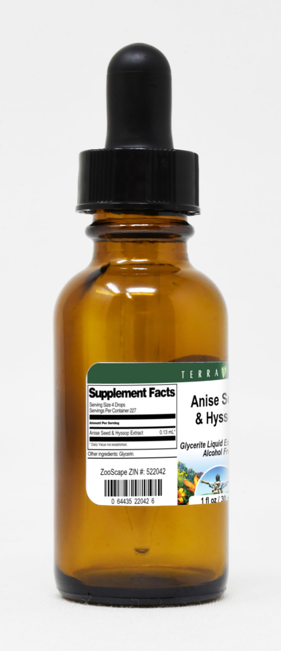 Anise Seed & Hyssop Glycerite Liquid Extract (1:5) - No Flavor (1 oz, ZIN: 522042) - 3 Pack
