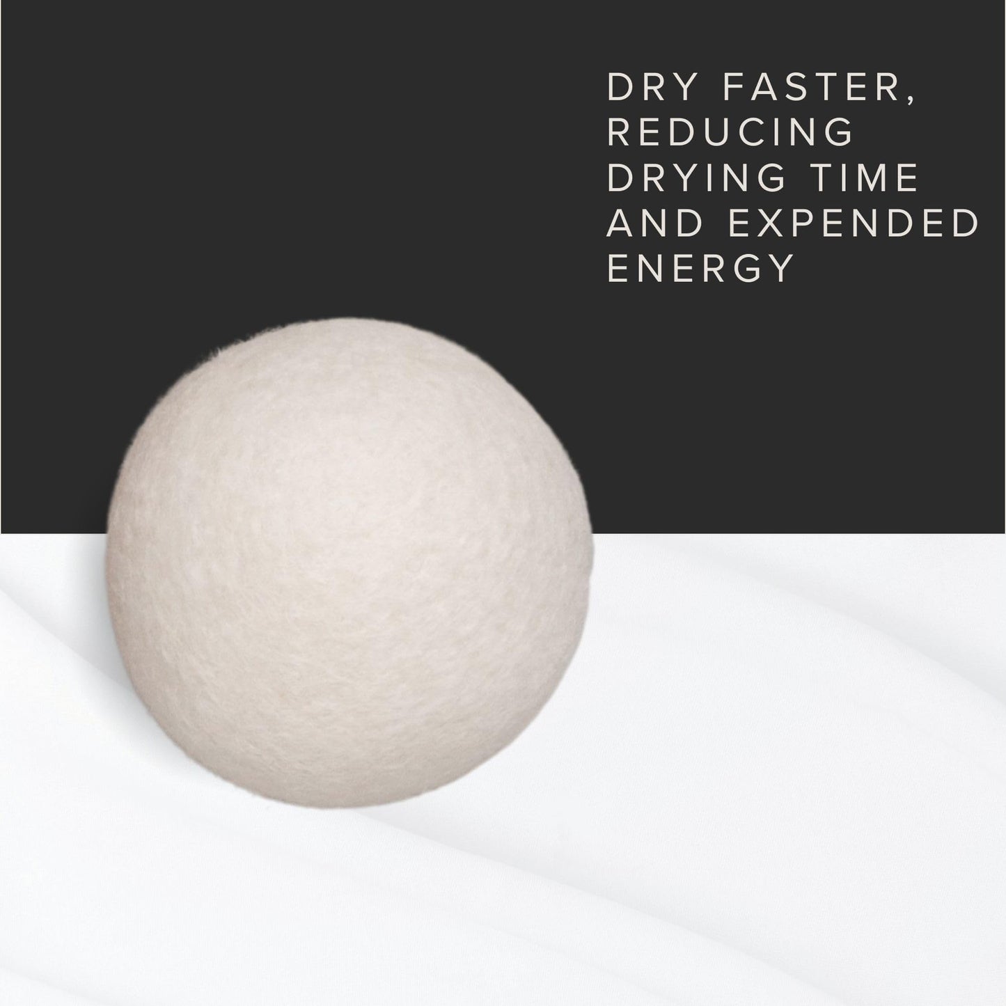 L'AVANT Collective Wool Dryer Balls Set of 6 | XL New Zealand Wool, Reusable Natural Fabric Softener & Static Reducer, Reduces Drying Time