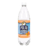 Polar Georgia Peach Seltzer 1 L Plastic Bottles - Pack of 12