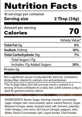 Hoosier Daddy BBQ Sauce Smokehouse Hickory with Lime 16oz
