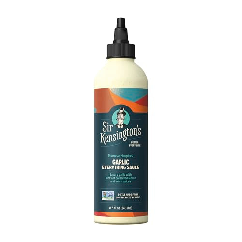 Sir Kensington's Everything Sauce Garlic Dressing Dip and Drizzle Keto Diet & Paleo Diet Certified Dairy Free Gluten Free Non- GMO Project Verified