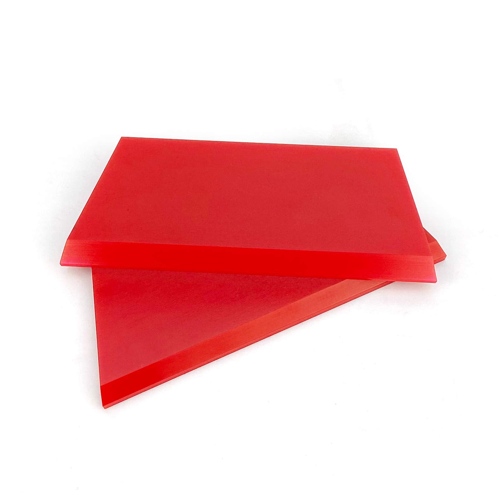 CARTINTS 2pack Squeegee Blades Replacement Mini Squeegee, 5.1x 2 inch, for Cleaning Glass, Shower Door and Car Windows and Screen Printing,Red