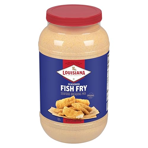 Louisiana Fish Fry Gallon Seasoned Crispy Fish Fry Seafood Breading Mix - 5.75 lbs Gift Pack