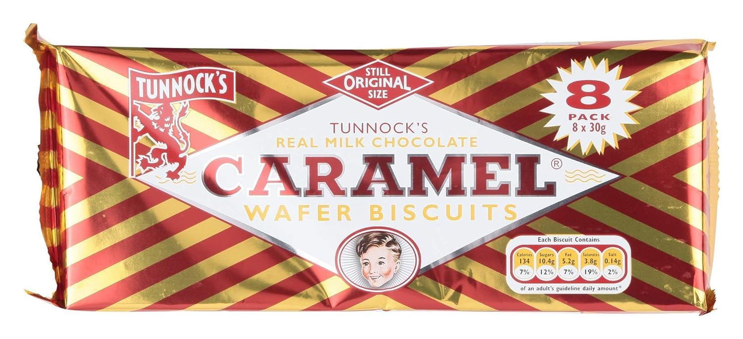 Tunnock's Milk Chocolate Wafers 8.46 oz (Pack of 1)
