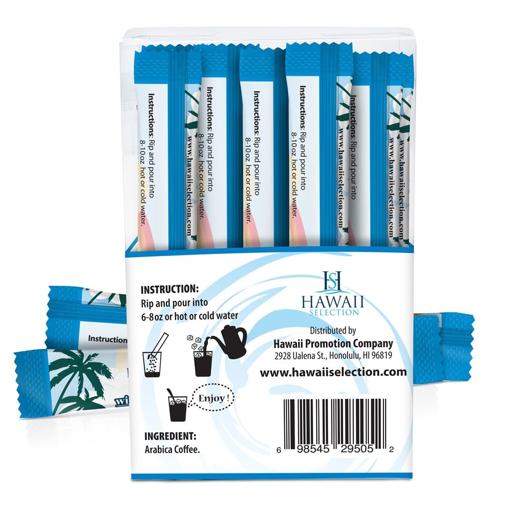 Hawaii Selection/Ice Coffee 10% Kona Blend/Spray Dried Instant Stick Type/ 10