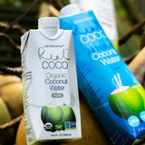 Real Coco Organic Pure Coconut Water 500mL, 100% USDA Organic Coconut Water, Packed with Electrolytes, Dairy/Soy Free, Vegan, Plant Based (12-pack