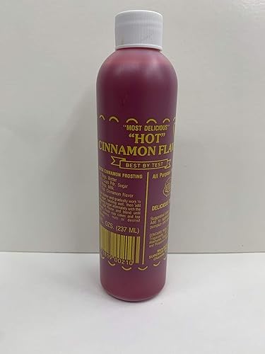 Superior Flavors HOT CINNAMON | Cooking and Baking Flavoring | Delicious Substitute for Vanilla Extract | Water Based, and Alcohol Free | 8oz Bottle…