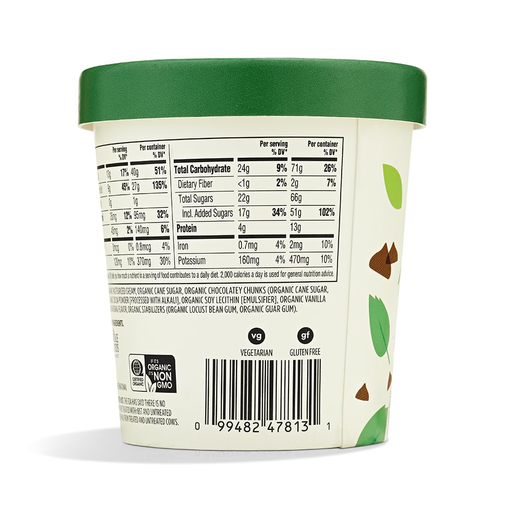 365 by Whole Foods Market, Organic Mint Chip Ice Cream, 1 pint