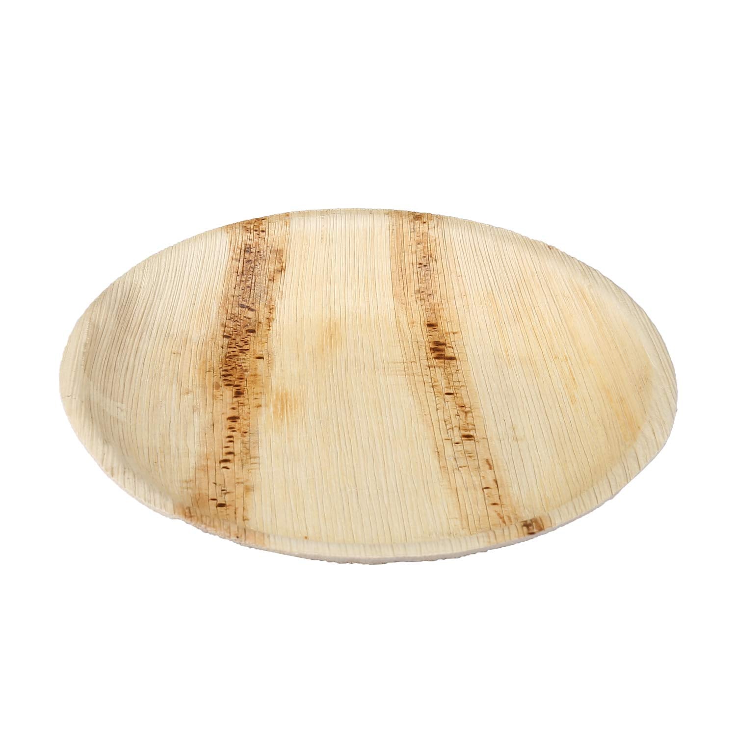 RAJRANG Biodegradable Palm Leaf Plates 8 Inch Round | Eco Friendly Disposable Dinnerware for Weddings, Events, Parties, BBQs | Compostable and Durable