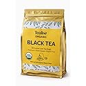 Organic Black Tea Plant-Based & Plastic-Free Tea Bags 60 Servings Premium Whole Leaf Loose Tea by Tealise