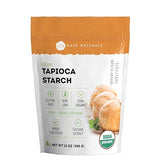 Kate Naturals Tapioca Starch Flour for Baking, Cooking & Boba Pearls (12oz, Organic, Non-GMO, Gluten Free)