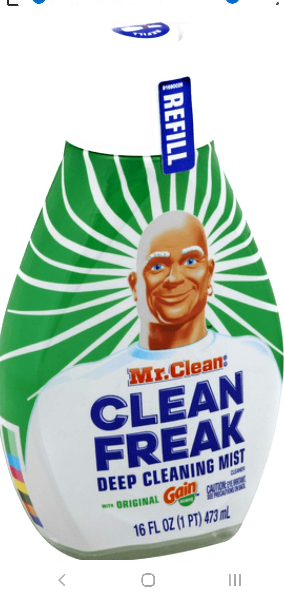 Mr. Clean Freak Deep Cleaning Mist Refill, Original Gain, 16 fl oz (Pack of 2)