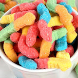 Neon Sour Gummy Worms, 2 Pound Bulk Bag, Sour Candy, The Hampton Popcorn & Candy Company