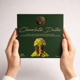 Nuts Factory Chocolate Dates - Dubai Style Milk Chocolate Covered Dates with Kataifi, Pistachio Sauce & Crushed Pistachios, Gourmet Stuffed Dates