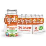 good2grow Strawberry Kiwi Flavored Antioxidant Blend Juice for Kids - Juice Bottles Bulk 24 Pack, Reusable Bottle, No Sugar Added - 6 fl oz, Pack