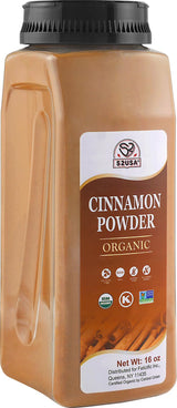 52USA Organic Cinnamon Powder,1 lb (16oz),Pure Ground Cinnamon, 100% Certified,Premium Quality Spice-Great for Baking,Cooking and Drinks,Additive