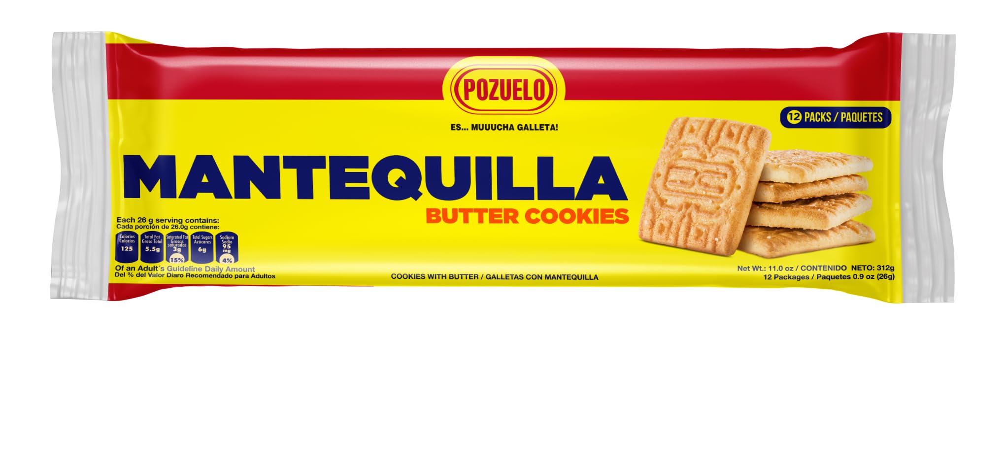 Pozuelo Cookies & Crackers Variety Bundle | Chiky Chocolate, Butter Cookies, Club Extra Crackers, Cremas Star, Cremas Mixed, Maria Pozuelo, Cocanas |