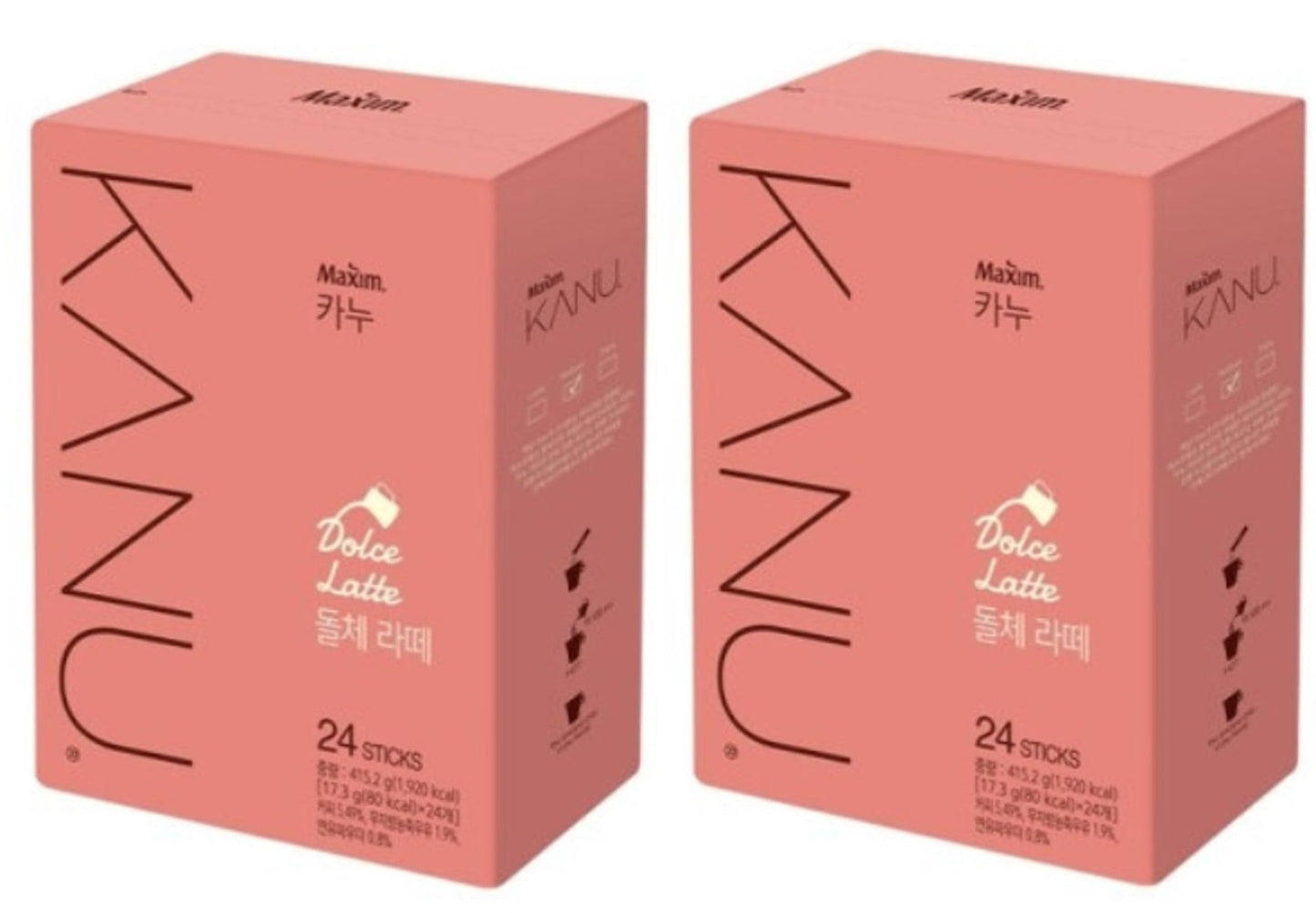 Kanu Maxim Instant Coffee Dolce Latte(24stick x 2)