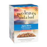 Two Leaves and a Bud Alpine Berry Herbal Tea Bags, Naturally Caffeine Free, Whole Leaf Herbal Tea with Hibiscus in Pyramid Sachets, Hot or Iced, 15
