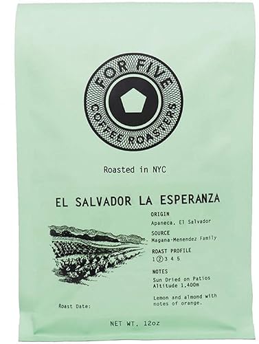 For Five Coffee Roasters El Salvador La Esperanza Whole Bean 12oz