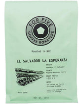 For Five Coffee Roasters El Salvador La Esperanza Whole Bean 12oz